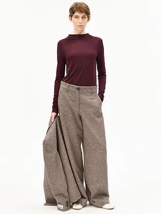 ARMEDANGELS | Langarmshirt CALUNAA | dunkelrot